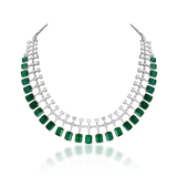 Emerald Petal Necklace