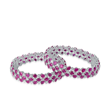 The Rosette Ruby Bangles