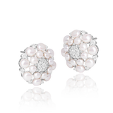 Pearl Rosette Studs