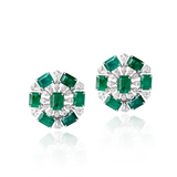 Elara Emerald Studs