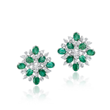 Aster Emerald Studs