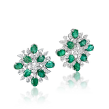 Aster Emerald Studs