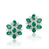 Amara Emerald Studs