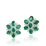Amara Emerald Studs