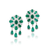 Arabella Emerald Chandelier Earrings