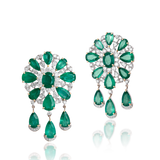 Arabella Emerald Chandelier Earrings