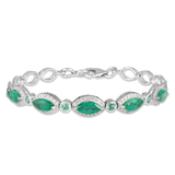 Laila Marquise Emerald Bracelet