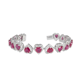 Gloria Heart Ruby Bracelet