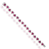 Gloria Heart Ruby Bracelet