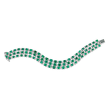 Camille 3-Line Emerald Bracelet
