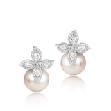 Sienna Diamond & Pearl Earrings