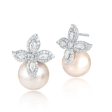 Sienna Diamond & Pearl Earrings