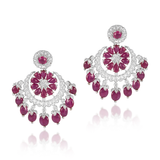 Mia Ruby & Diamond Earrings