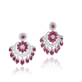 Mia Ruby & Diamond Earrings