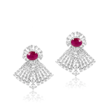 Helena Mozambique Ruby & Diamond Earrings
