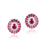 Ruth Ruby & Diamond Earrings