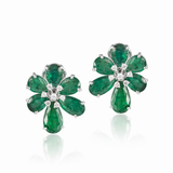 Althea Emerald & Diamond Earrings