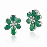 Althea Emerald & Diamond Earrings