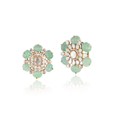 Zahra Emerald & Diamond Polki Earrings