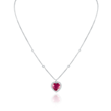 Valentina Ruby & Diamond Pendant Necklace