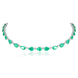 Caudelie Emerald & Diamond Choker