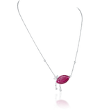 Crimson Orbit Necklace
