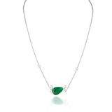 Avera Emerald Drop Necklace