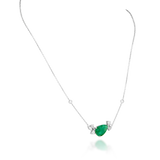 Avera Emerald Drop Necklace