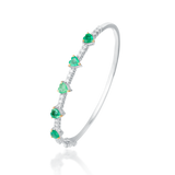 Heartline Emerald Bracelet