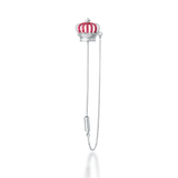 Ruby Crown Chain Pin