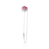Ruby Crown Chain Pin