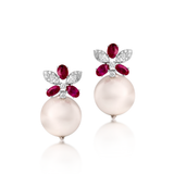 Rouge Bloom Ruby, Diamond & Pearl Drops