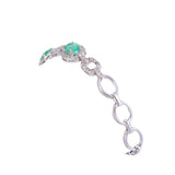 Diamond Bracelet With Colombian Oval Emeralds