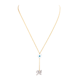 Diamond Initial Heart Necklace