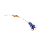 Emerald Tanzanite Polki Diamond Bracelet