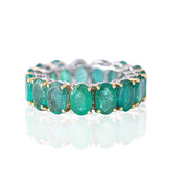 Enthralling Emerald Oval Ring