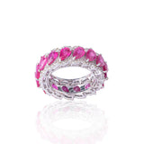 Glamour Diamond Ruby Ring