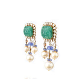 Polki Tanzanite Earrings