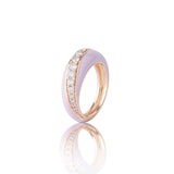 Radiant Ceramic Diamond Ring