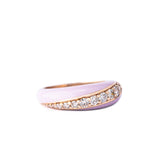 Radiant Ceramic Diamond Ring