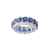 Sapphire Elegance Diamond Ring
