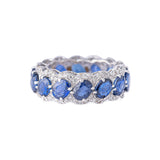 Sapphire Elegance Diamond Ring