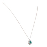Sparkling Emerald Diamond Necklace