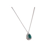 Sparkling Emerald Diamond Necklace