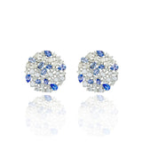 Tanzanite Sapphire Diamond Earrings