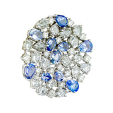Tanzanite Sapphire Diamond Earrings