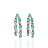 Esme Emerald & Diamond Hoops