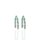 Esme Emerald & Diamond Hoops