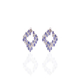Serafine Tanzanite & Diamond Hoops
