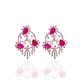 Amyra Ruby & Diamond Earrings